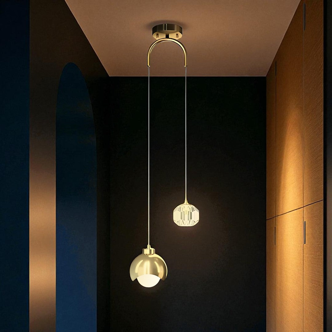 Szklana Lampa Wisząca – Dekoracyjne Oświetlenie Szklane – widok produktu 1 | Nuvira Home