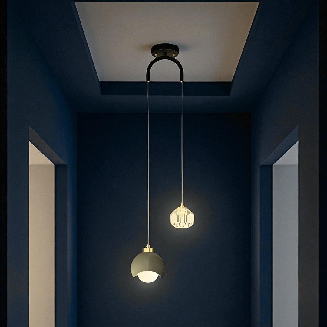 Szklana Lampa Wisząca – Dekoracyjne Oświetlenie Szklane – widok produktu 3 | Nuvira Home