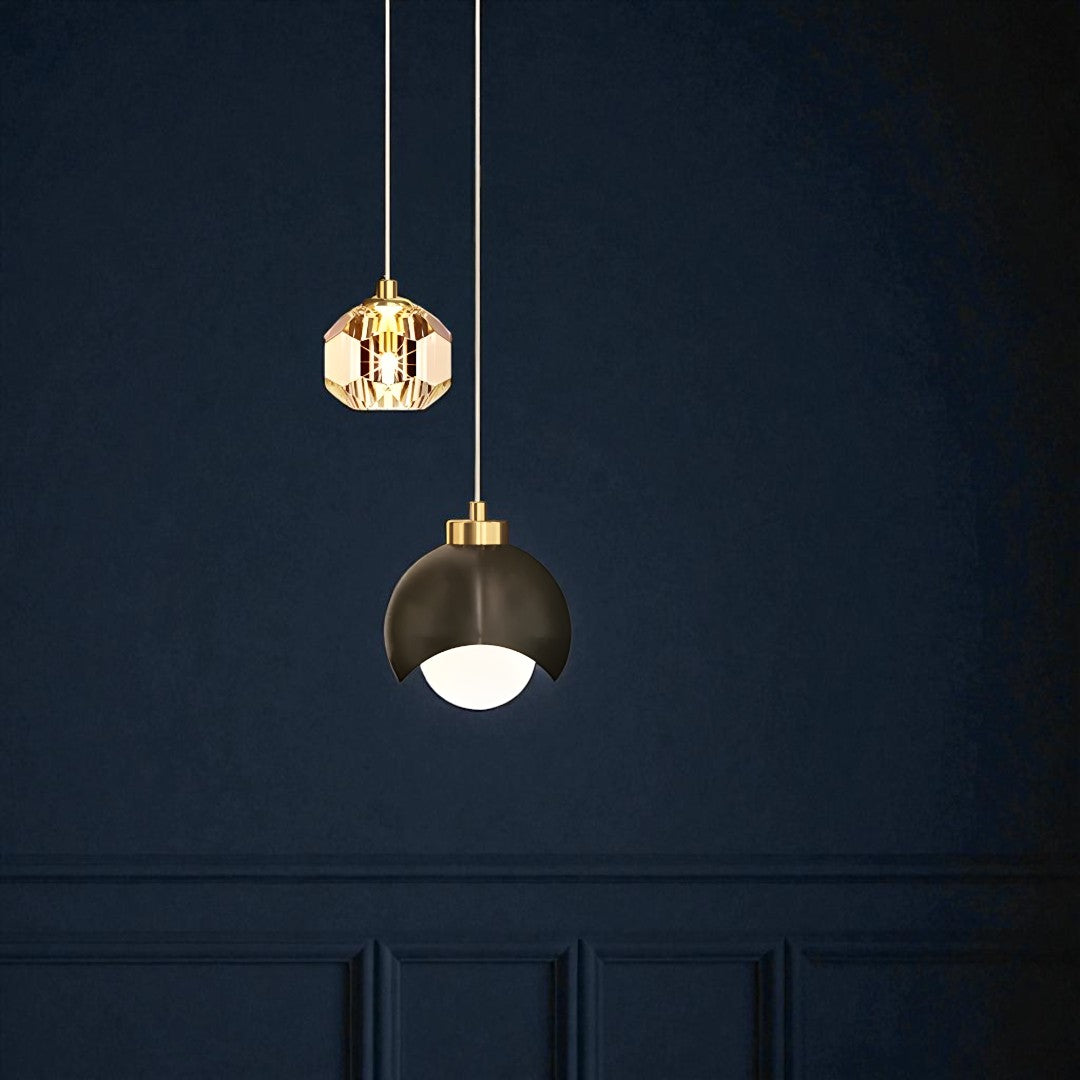 Szklana Lampa Wisząca – Dekoracyjne Oświetlenie Szklane – widok produktu 5 | Nuvira Home
