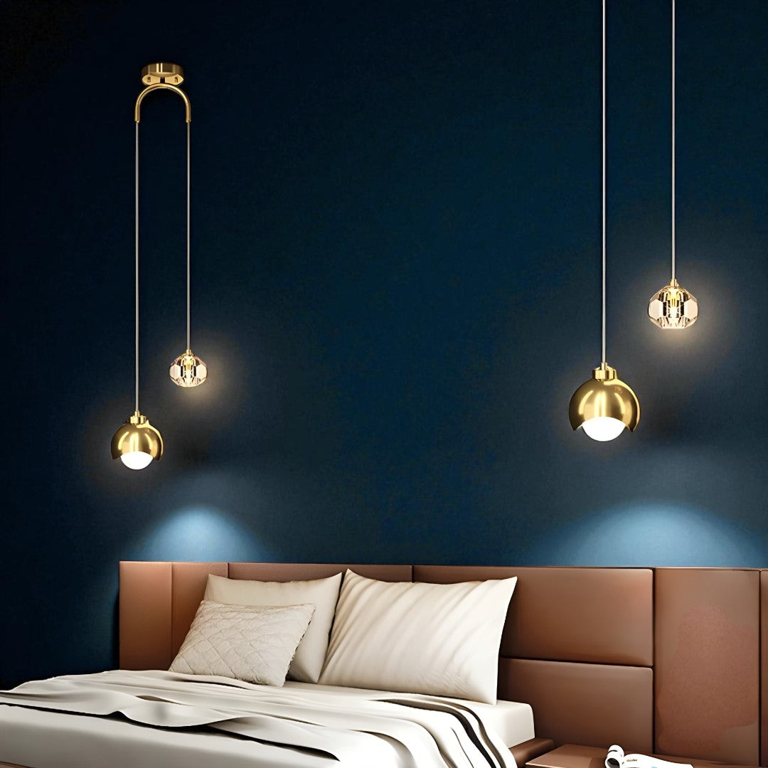 Szklana Lampa Wisząca – Dekoracyjne Oświetlenie Szklane – widok produktu 6 | Nuvira Home