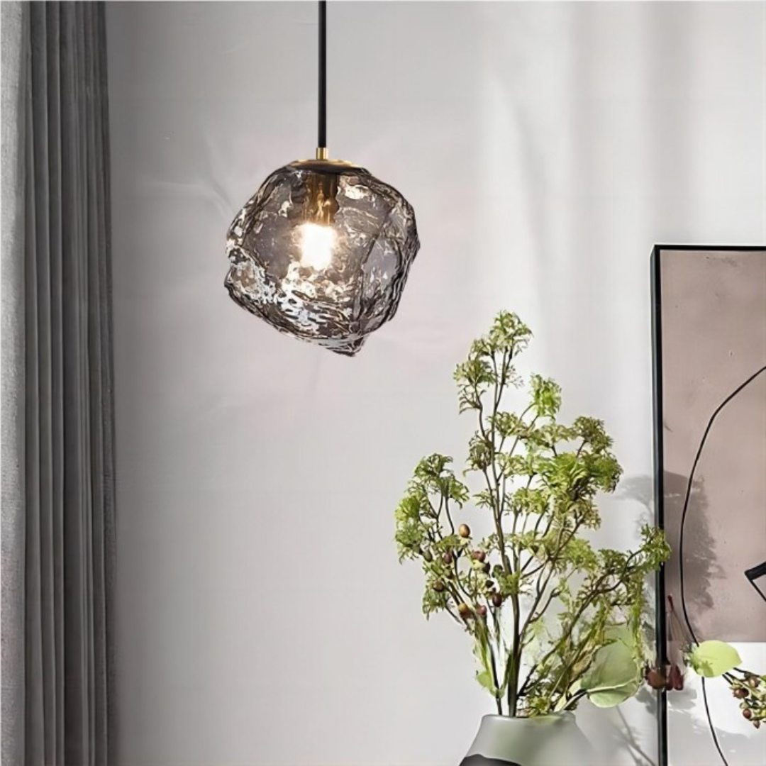 Szklana Lampa Wisząca – Elegancki i Ponadczasowy Styl – widok produktu 3 | Nuvira Home
