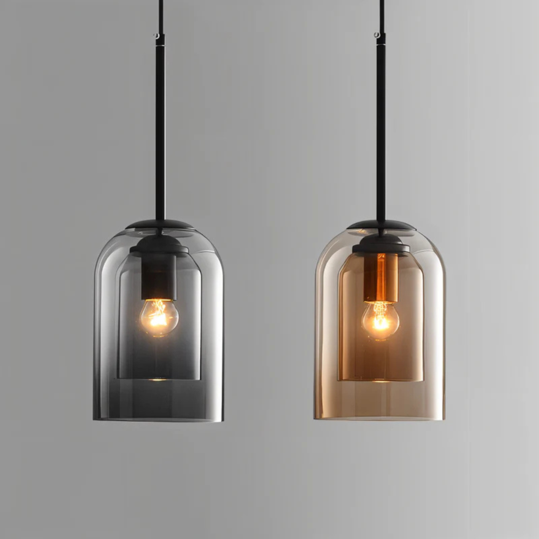 Szklana Lampa Wisząca – Ponadczasowa Nowoczesna Elegancja – widok produktu 4 | Nuvira Home