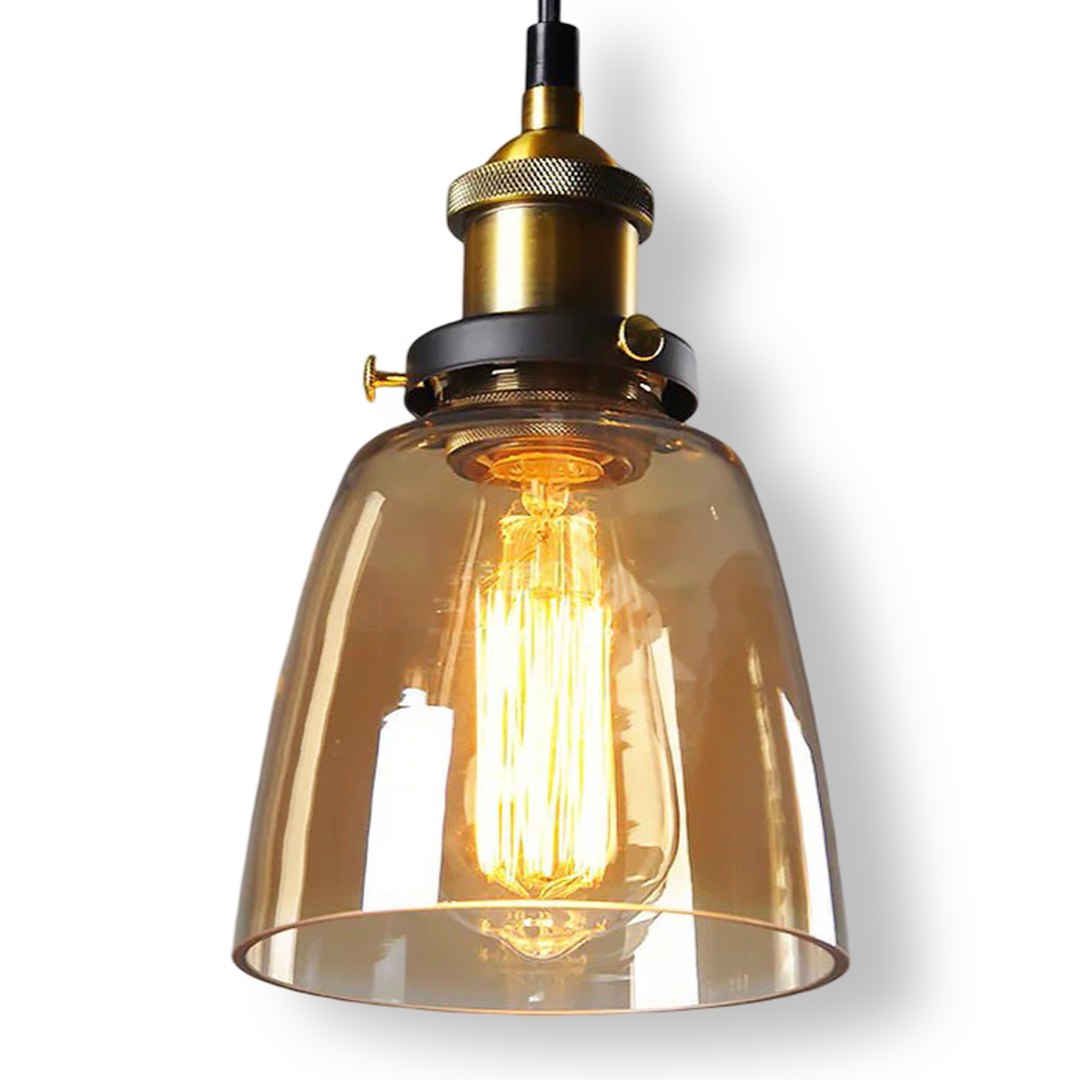Szklana Lampa Wisząca Przyciemniana – Rustykalny Design – widok produktu 18 | Nuvira Home