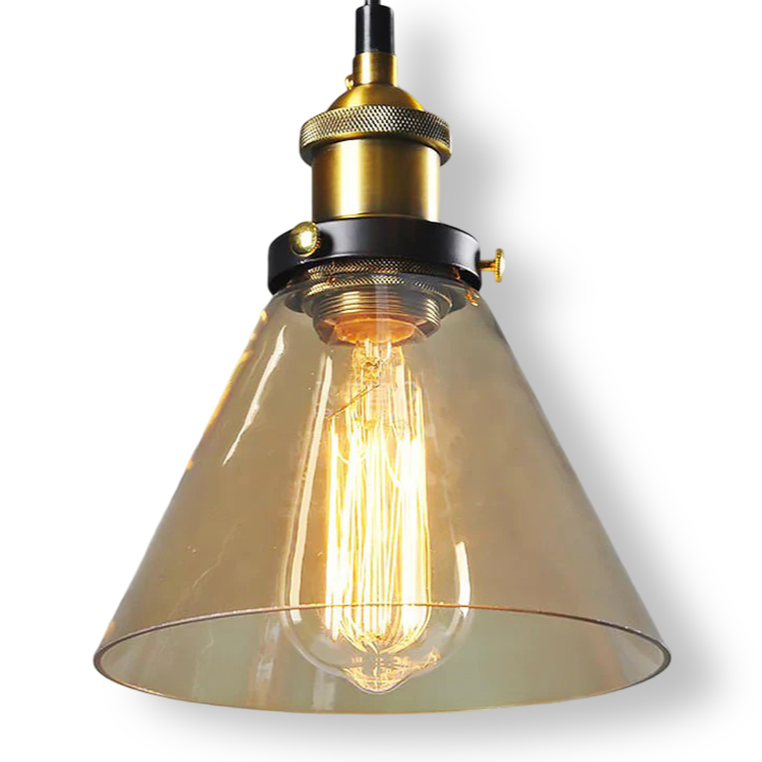 Szklana Lampa Wisząca Przyciemniana – Rustykalny Design – widok produktu 19 | Nuvira Home