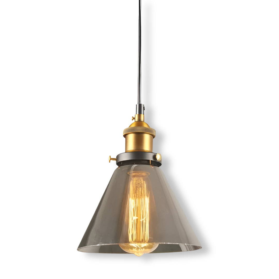 Szklana Lampa Wisząca Przyciemniana – Rustykalny Design – widok produktu 22 | Nuvira Home