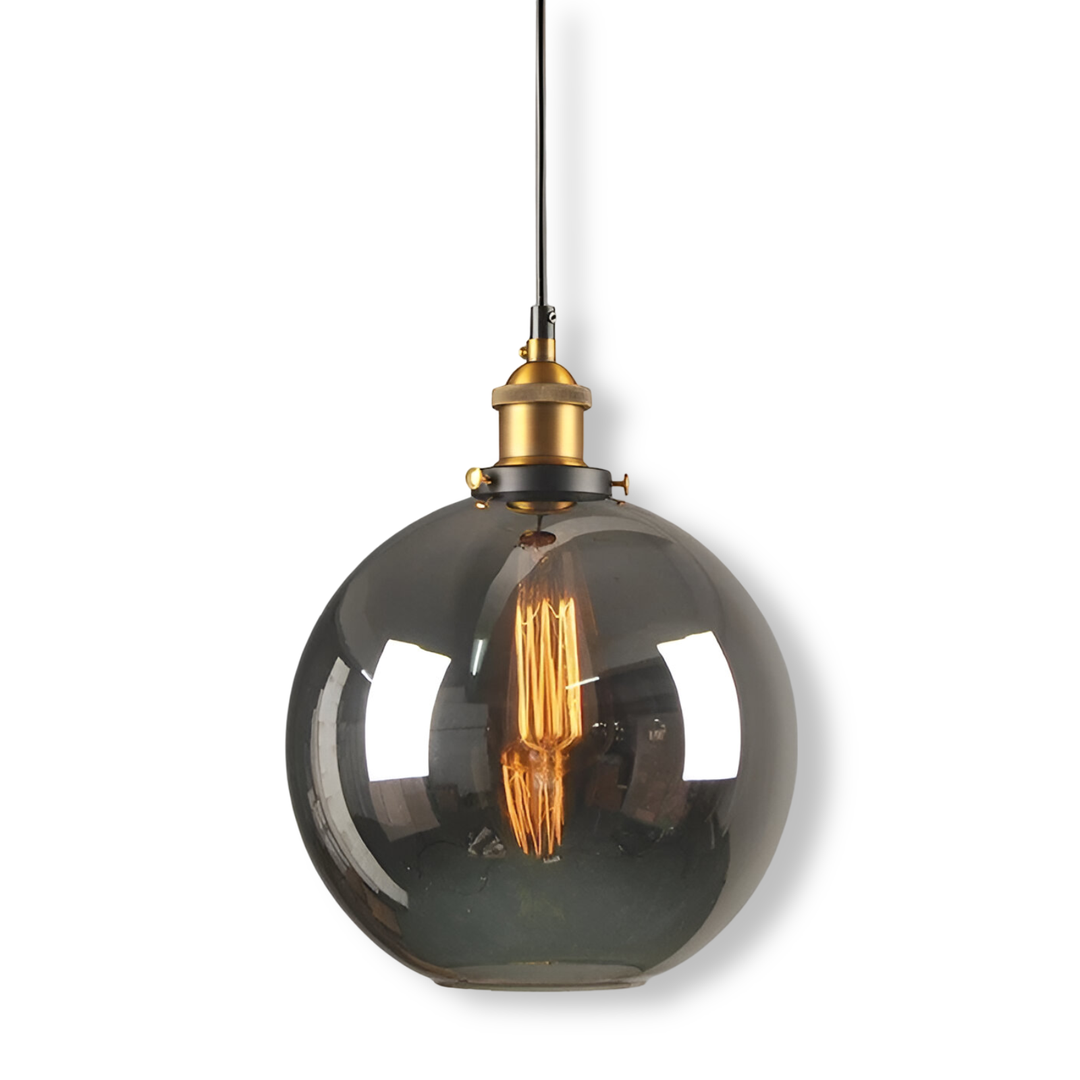 Szklana Lampa Wisząca Przyciemniana – Rustykalny Design – widok produktu 23 | Nuvira Home
