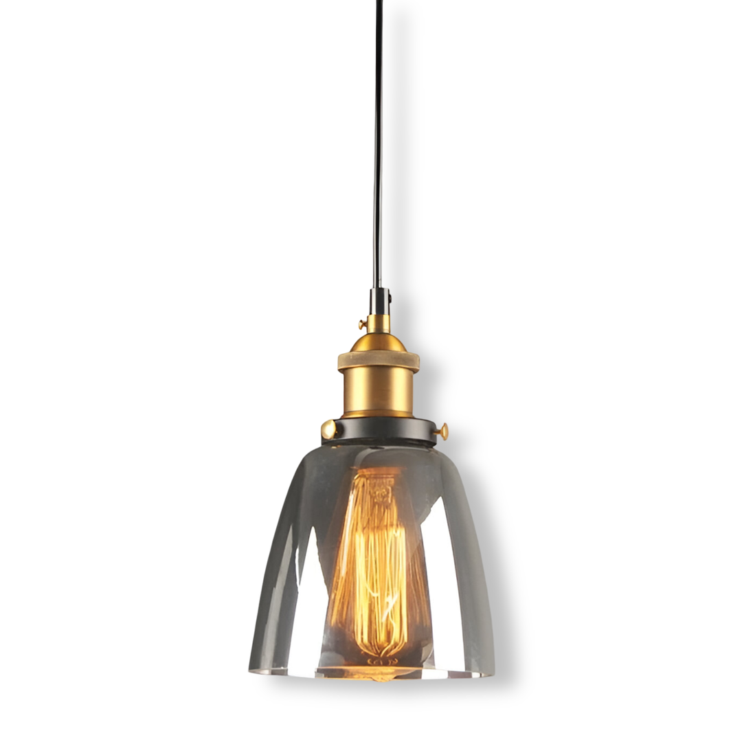 Szklana Lampa Wisząca Przyciemniana – Rustykalny Design – widok produktu 24 | Nuvira Home