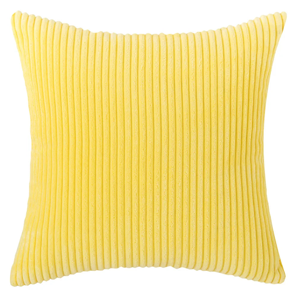 Sztruksowa Poszewka na Poduszkę w Paski 45x45 – widok produktu 2 | Nuvira Home