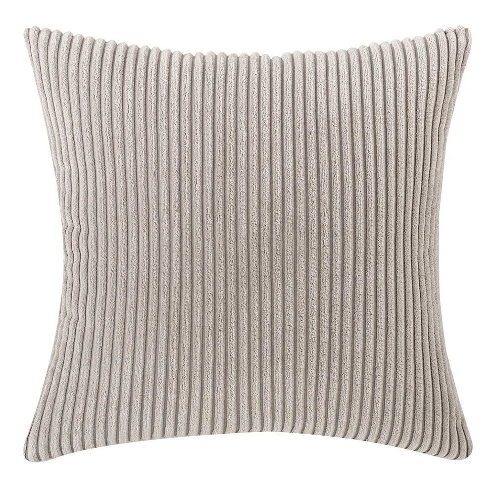Sztruksowa Poszewka na Poduszkę w Paski 45x45 – widok produktu 3 | Nuvira Home
