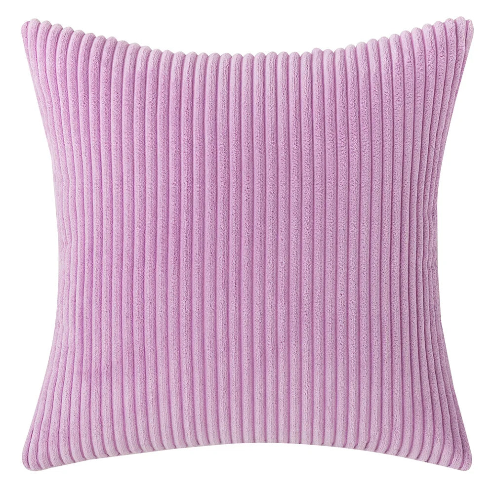 Sztruksowa Poszewka na Poduszkę w Paski 45x45 – widok produktu 4 | Nuvira Home