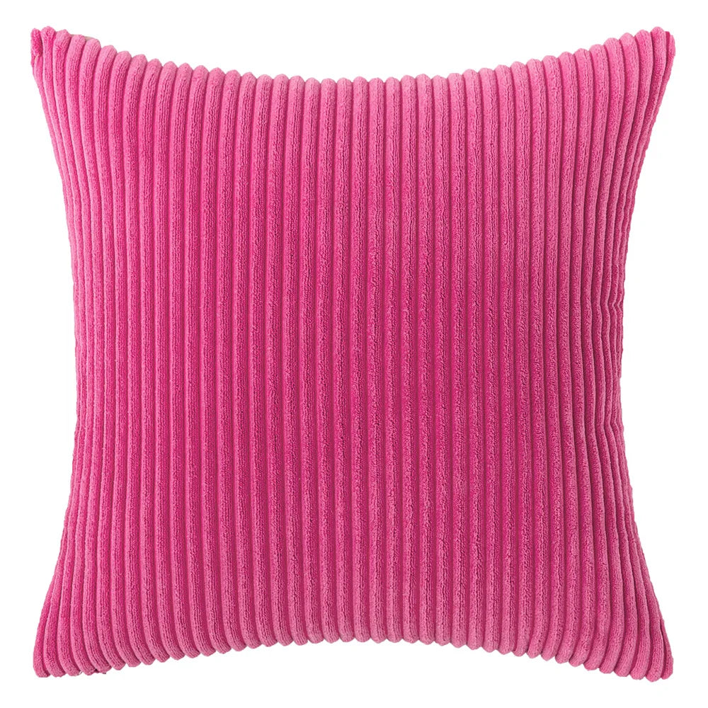 Sztruksowa Poszewka na Poduszkę w Paski 45x45 – widok produktu 10 | Nuvira Home
