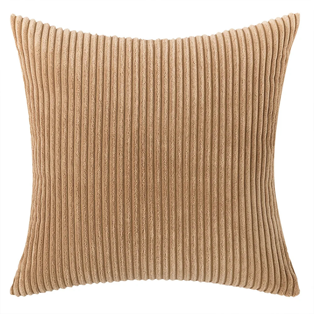 Sztruksowa Poszewka na Poduszkę w Paski 45x45 – widok produktu 21 | Nuvira Home