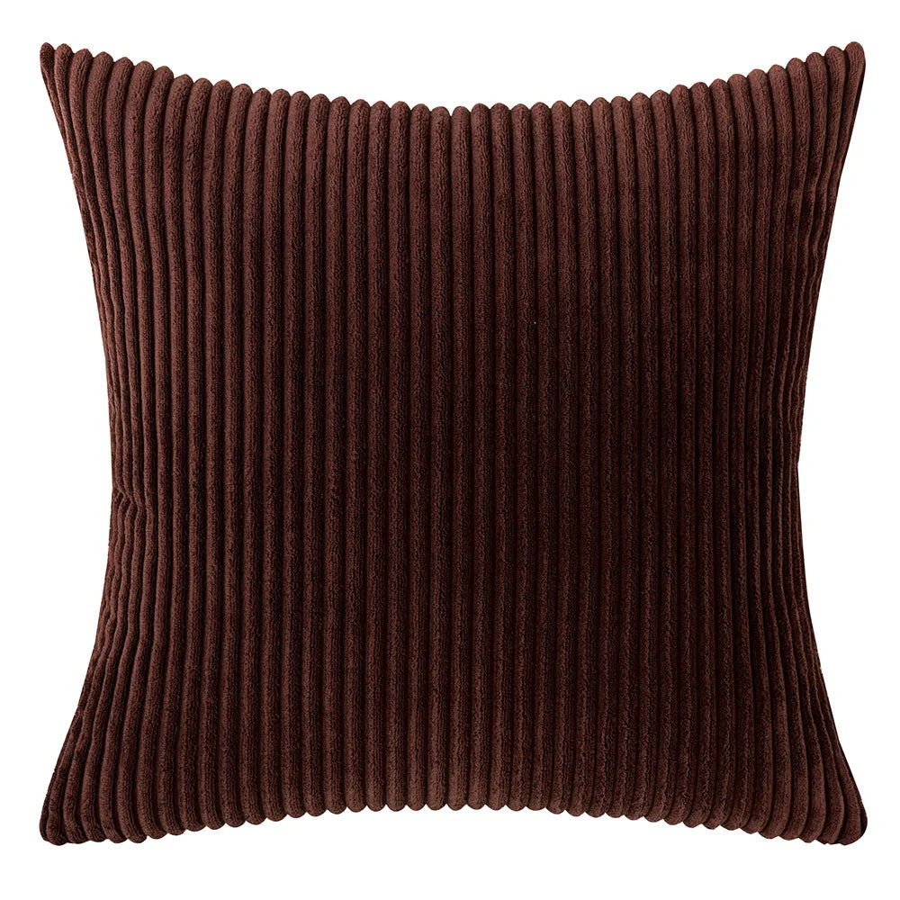 Sztruksowa Poszewka na Poduszkę w Paski 45x45 – widok produktu 22 | Nuvira Home