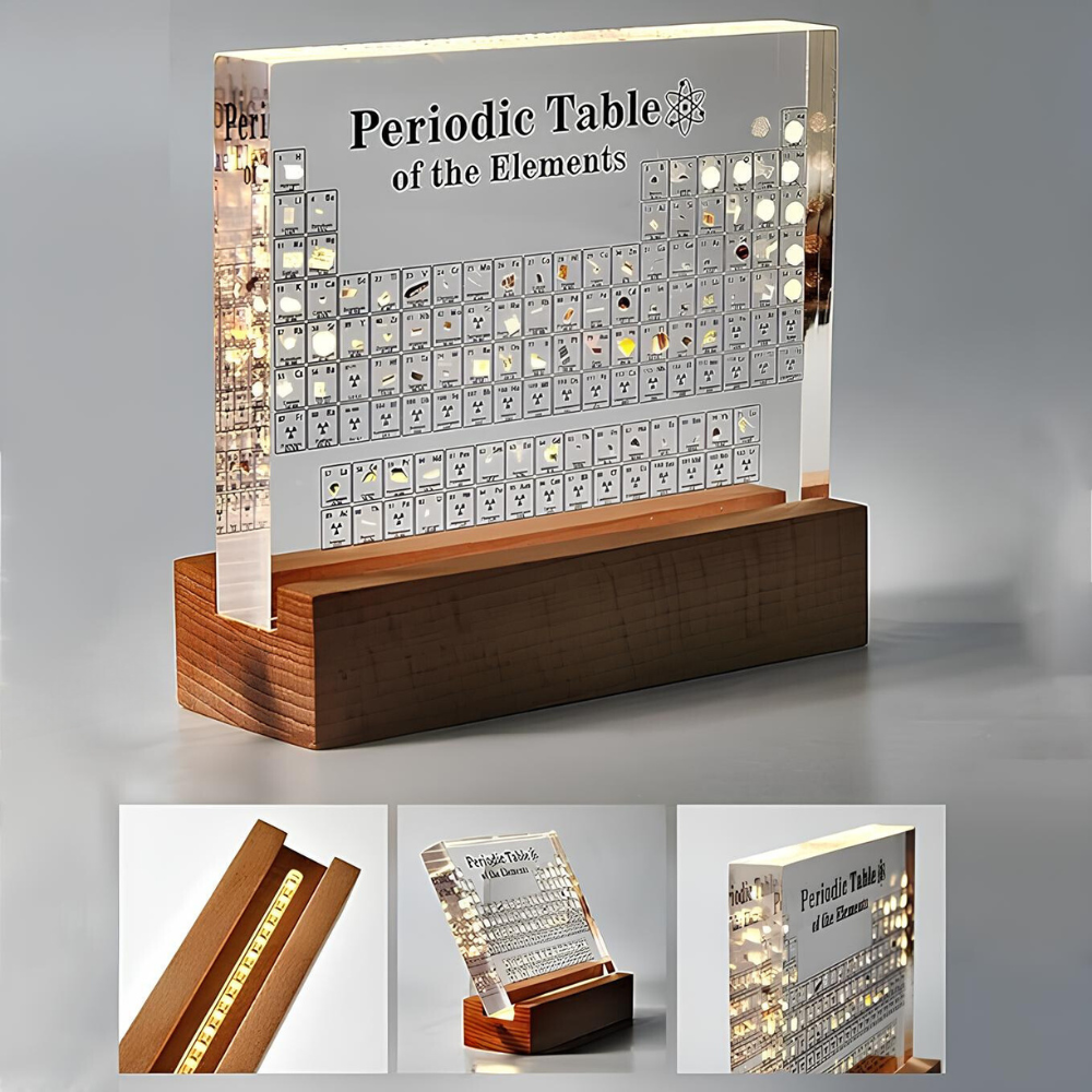 Tablica Pierwiastków Chemicznych Akrylowa z Podświetleniem LED – widok produktu 15 | Nuvira Home