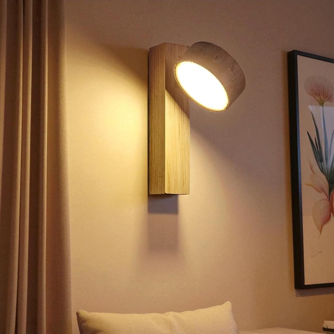 Travertynowa Lampa Ścienna Wabi Sabi – Obracana – widok produktu 1 | Nuvira Home