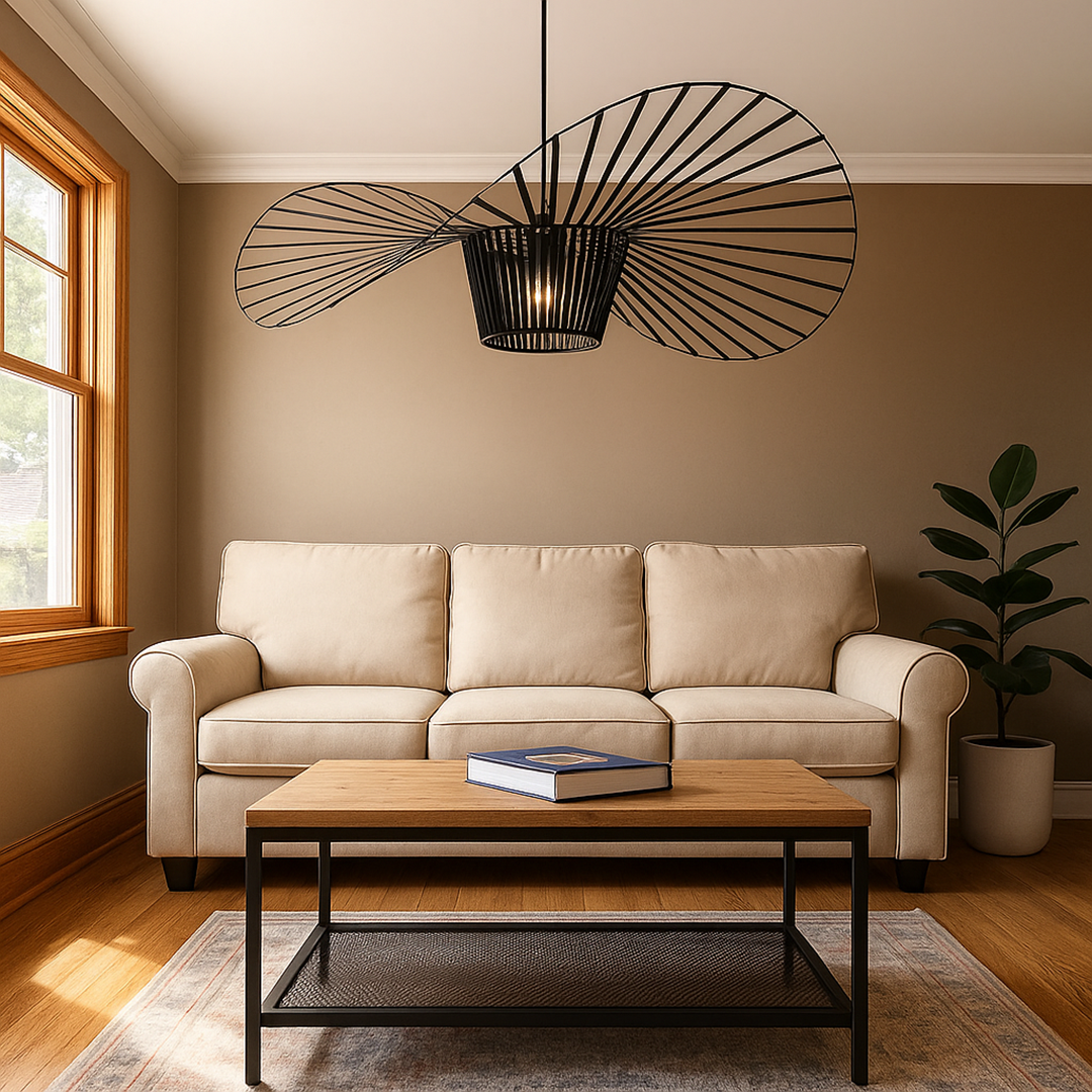 Vintage Czarna Lampa Wisząca – Do Salonu – widok produktu 3 | Nuvira Home