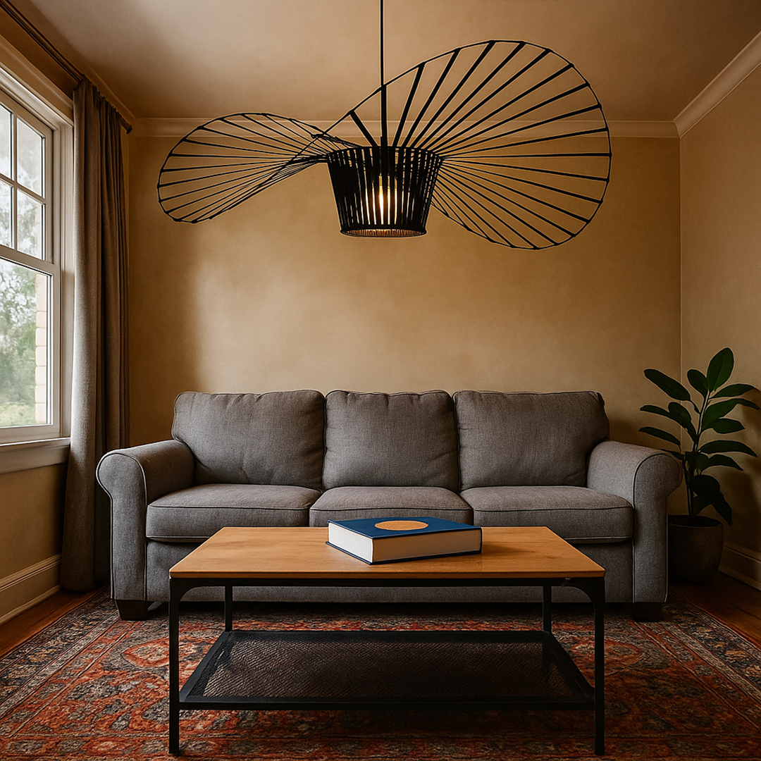 Vintage Czarna Lampa Wisząca – Do Salonu – widok produktu 4 | Nuvira Home