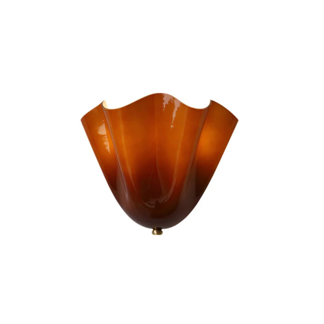 Vintage inspirowana lampa ścienna z motywem liścia – widok produktu 2 | Nuvira Home