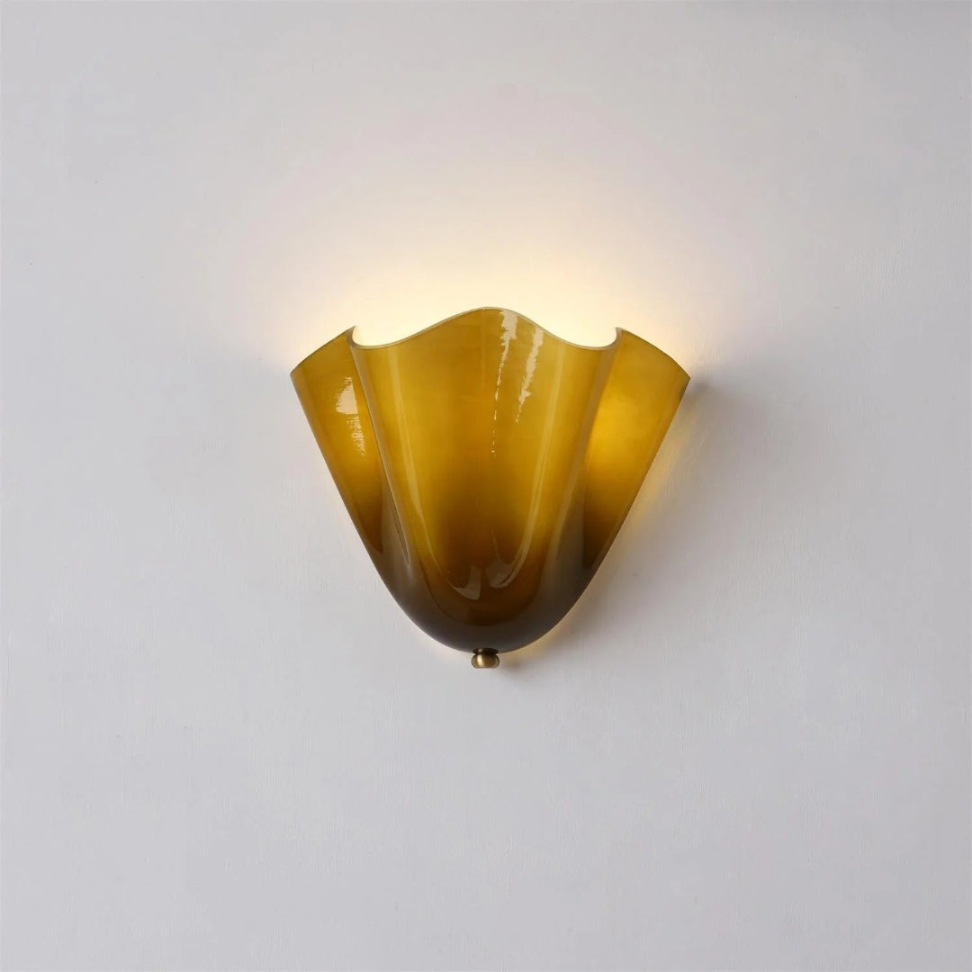 Vintage inspirowana lampa ścienna z motywem liścia – widok produktu 6 | Nuvira Home