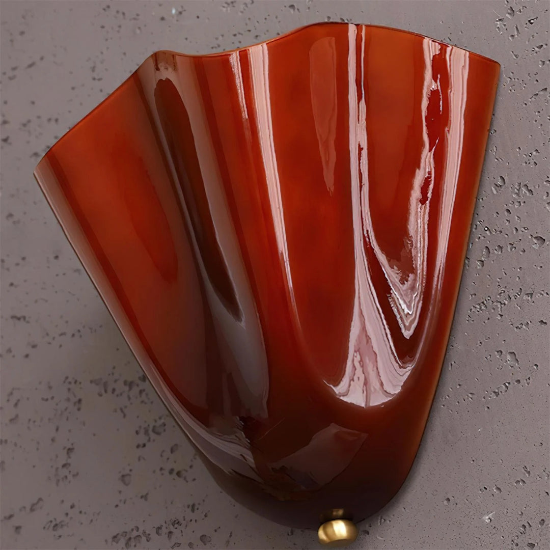 Vintage inspirowana lampa ścienna z motywem liścia – widok produktu 11 | Nuvira Home