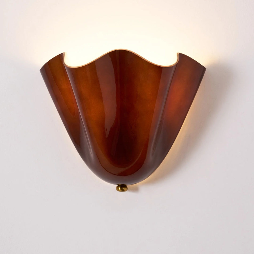 Vintage inspirowana lampa ścienna z motywem liścia – widok produktu 13 | Nuvira Home