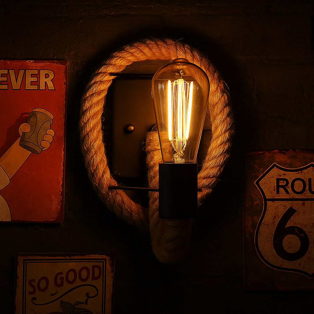Vintage Lampa Ścienna – Lina – widok produktu 9 | Nuvira Home