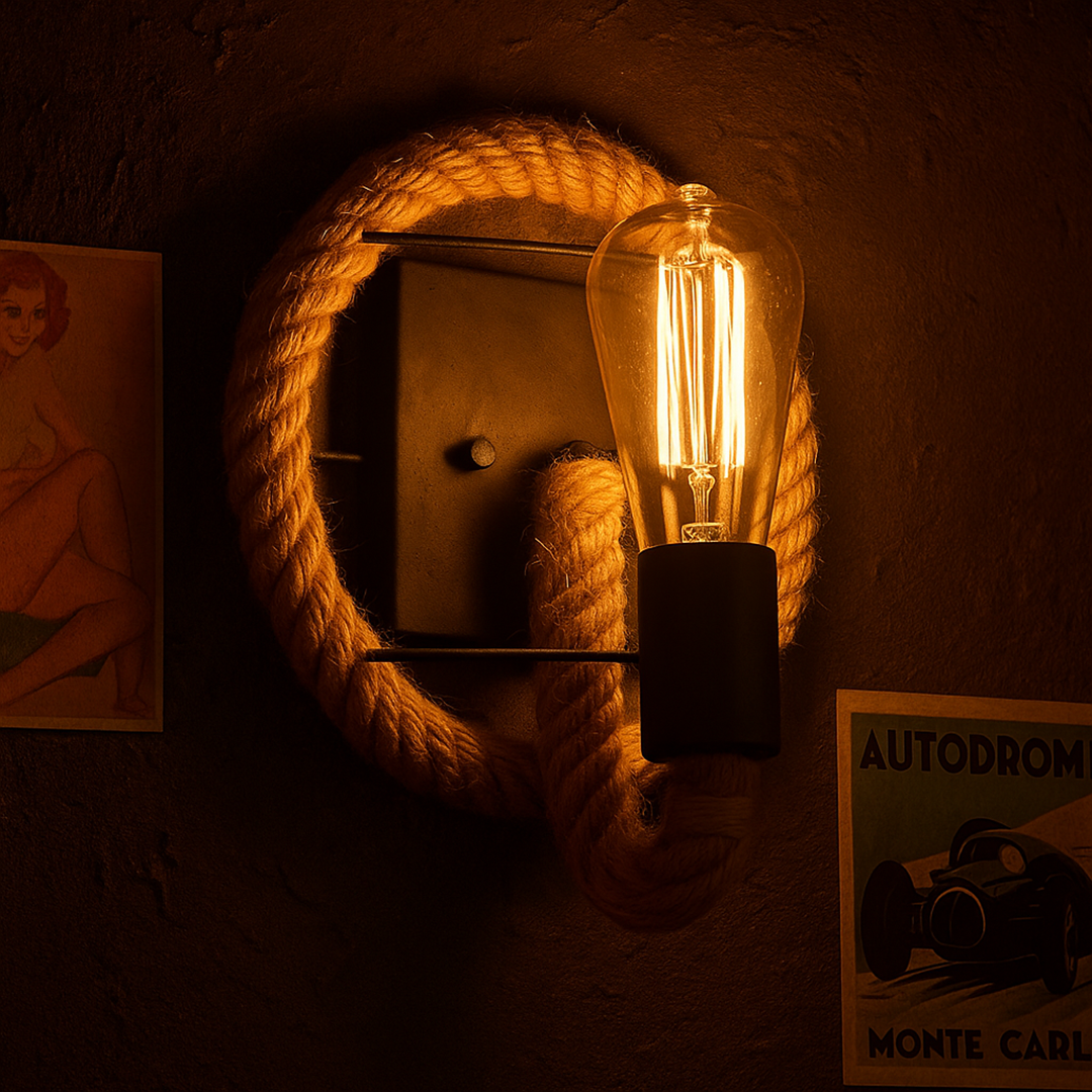 Vintage Lampa Ścienna – Lina – widok produktu 10 | Nuvira Home