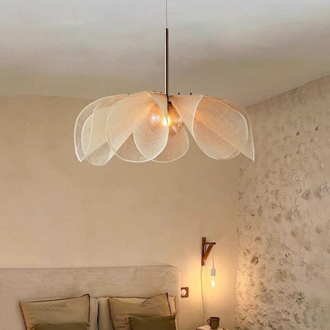 Zabytkowa Materiałowa Lampa Wisząca – Oświetlenie LED – widok produktu 3 | Nuvira Home