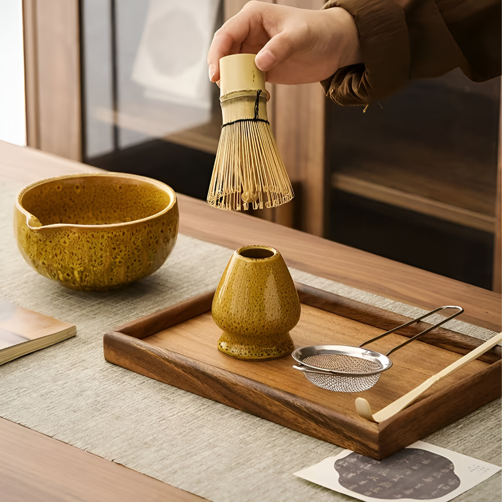 Zestaw do Matcha 5-Elementowy z Ceramiczną Czarką – widok produktu 9 | Nuvira Home