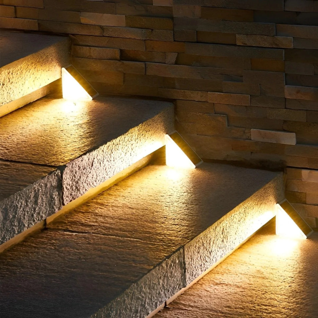 Zewnętrzna solarna lampa schodowa LED – widok produktu 3 | Nuvira Home