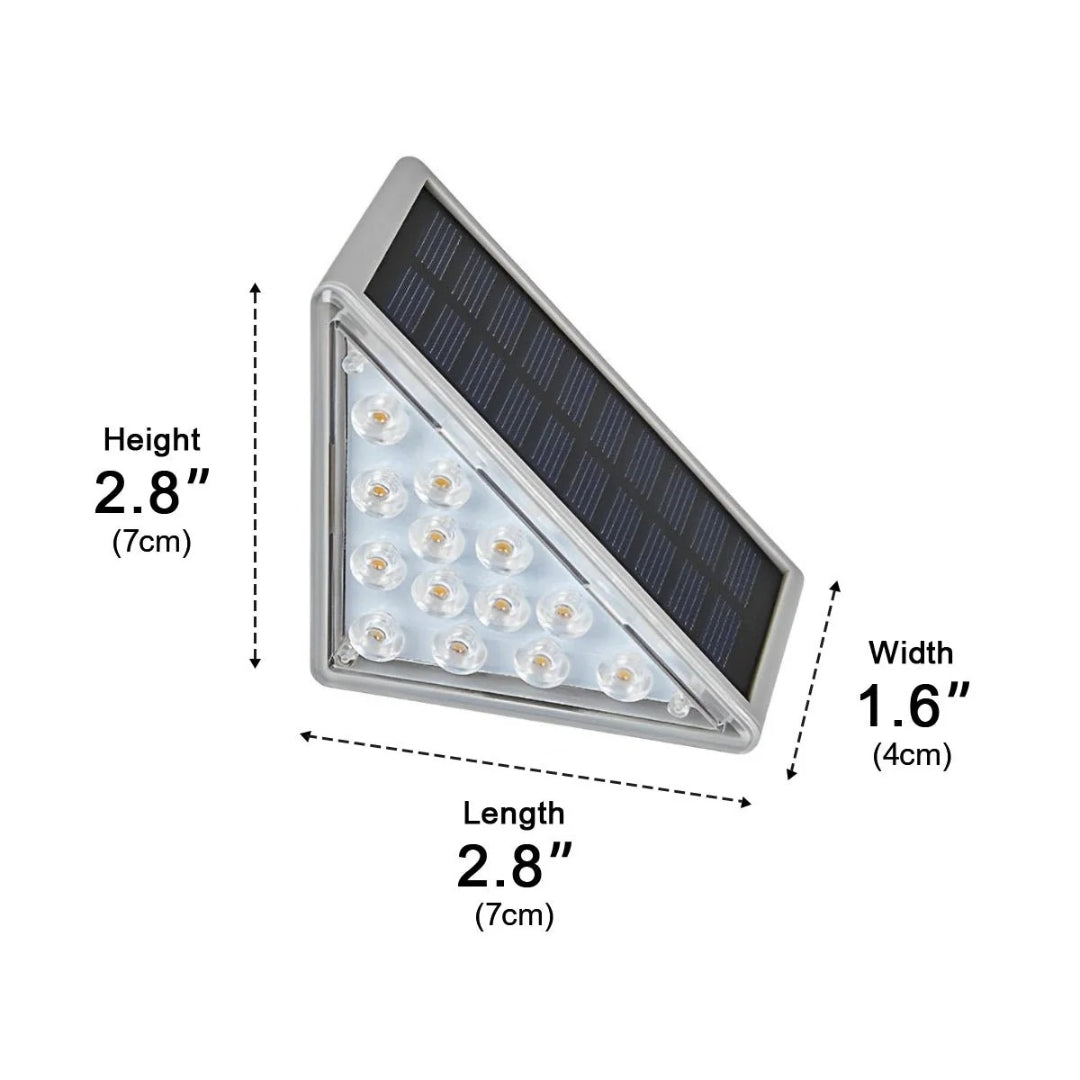 Zewnętrzna solarna lampa schodowa LED – widok produktu 14 | Nuvira Home