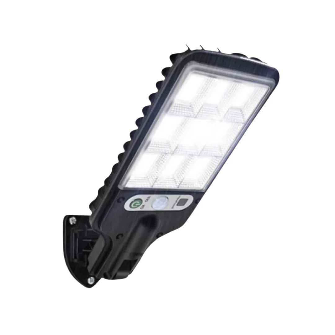Zewnętrzna solarna lampa ścienna LED z czujnikiem ruchu – widok produktu 2 | Nuvira Home
