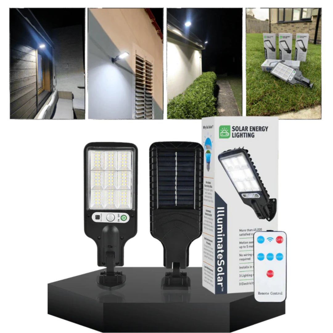 Zewnętrzna solarna lampa ścienna LED z czujnikiem ruchu – widok produktu 3 | Nuvira Home