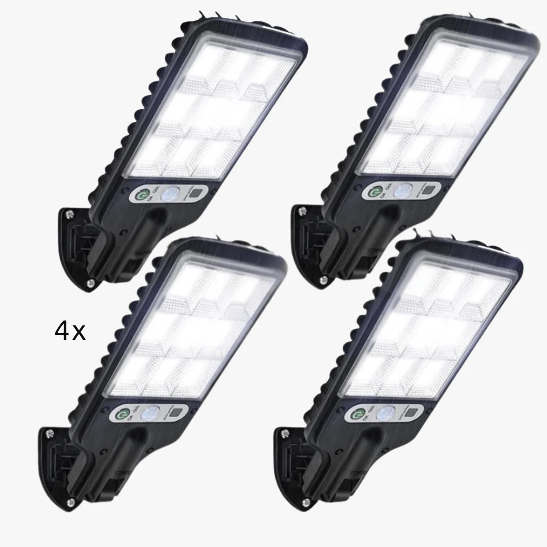 Zewnętrzna solarna lampa ścienna LED z czujnikiem ruchu – widok produktu 4 | Nuvira Home