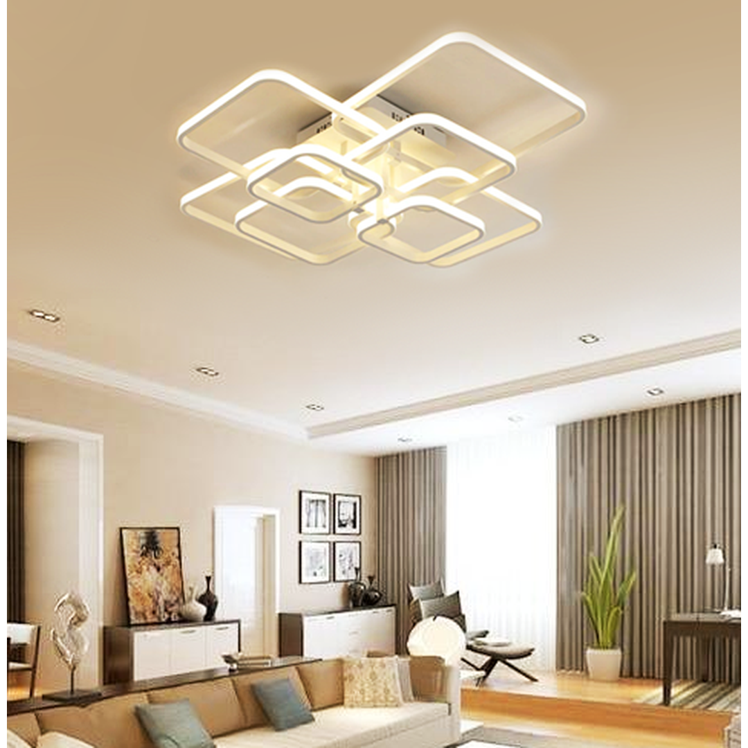 Żyrandol Led Home – Warstwowy Kwadrat – widok produktu 1 | Nuvira Home
