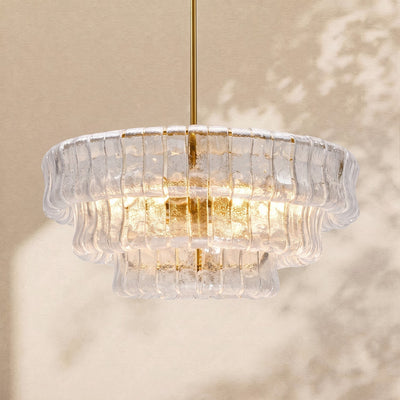 Żyrandol Szklany 3-Poziomowy 61 cm – widok produktu 1 | Nuvira Home