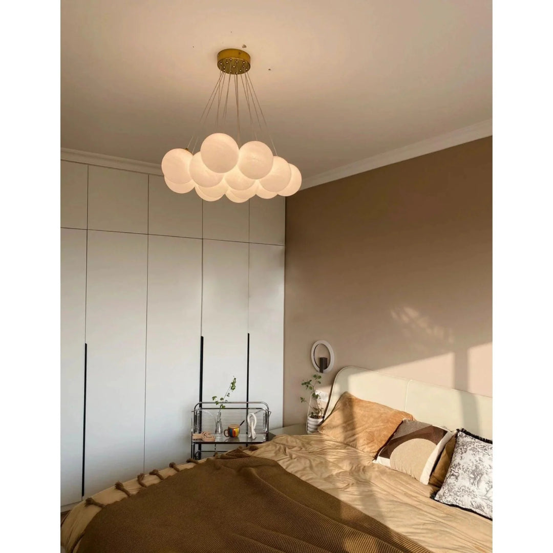 Żyrandol z klastrami szklanych kul – widok produktu 20 | Nuvira Home