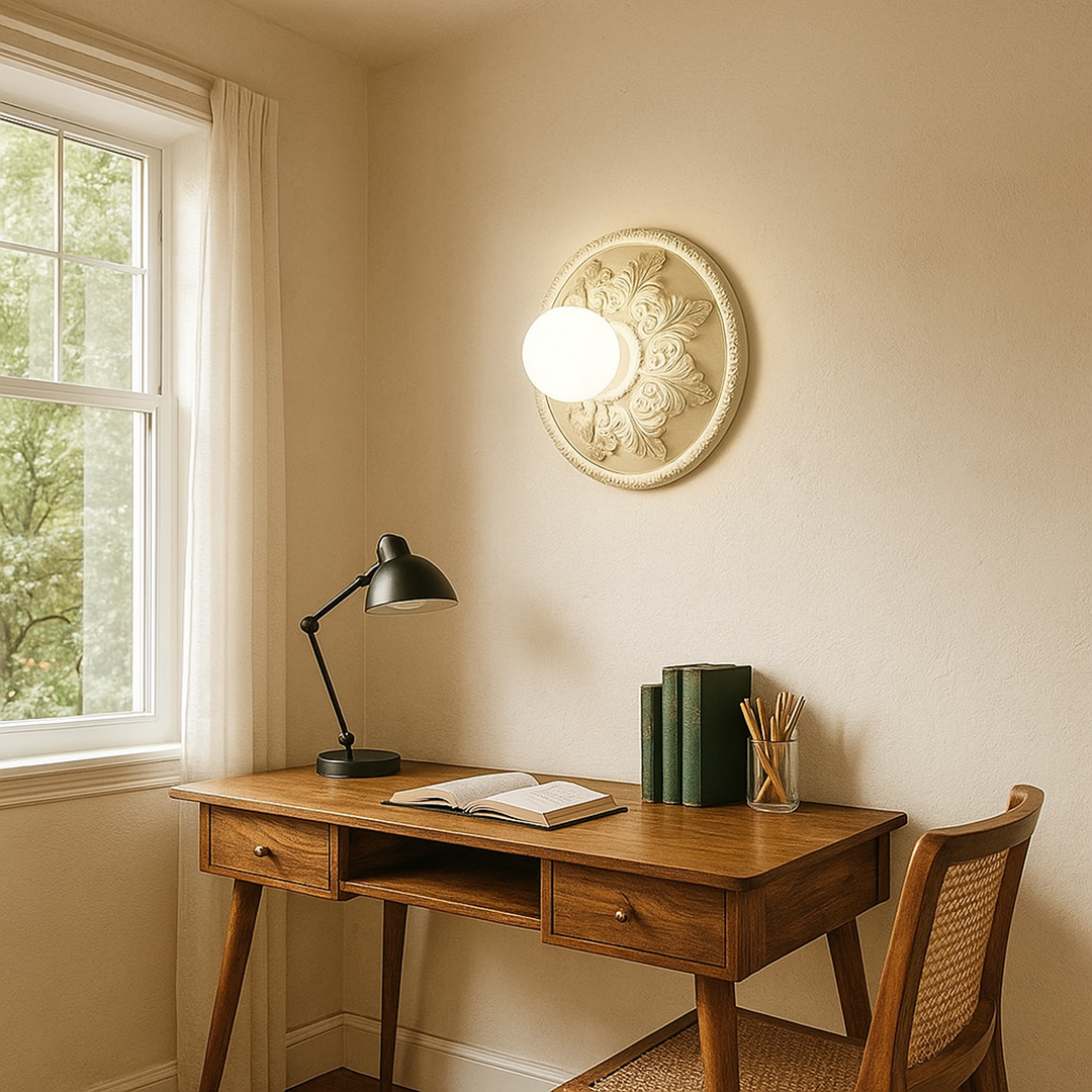 Żywiczna lampa ścienna – Nowoczesny współczesny design – widok produktu 3 | Nuvira Home