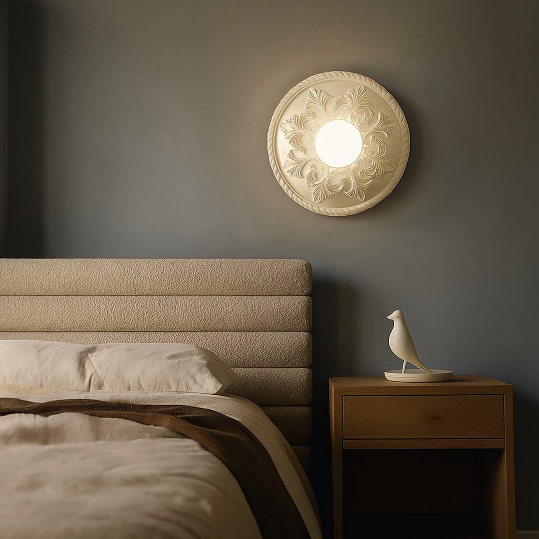 Żywiczna lampa ścienna – Nowoczesny współczesny design – widok produktu 5 | Nuvira Home