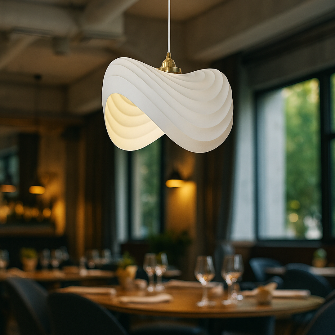 Żywiczna Lampa Wisząca – Nowoczesny Design – widok produktu 4 | Nuvira Home