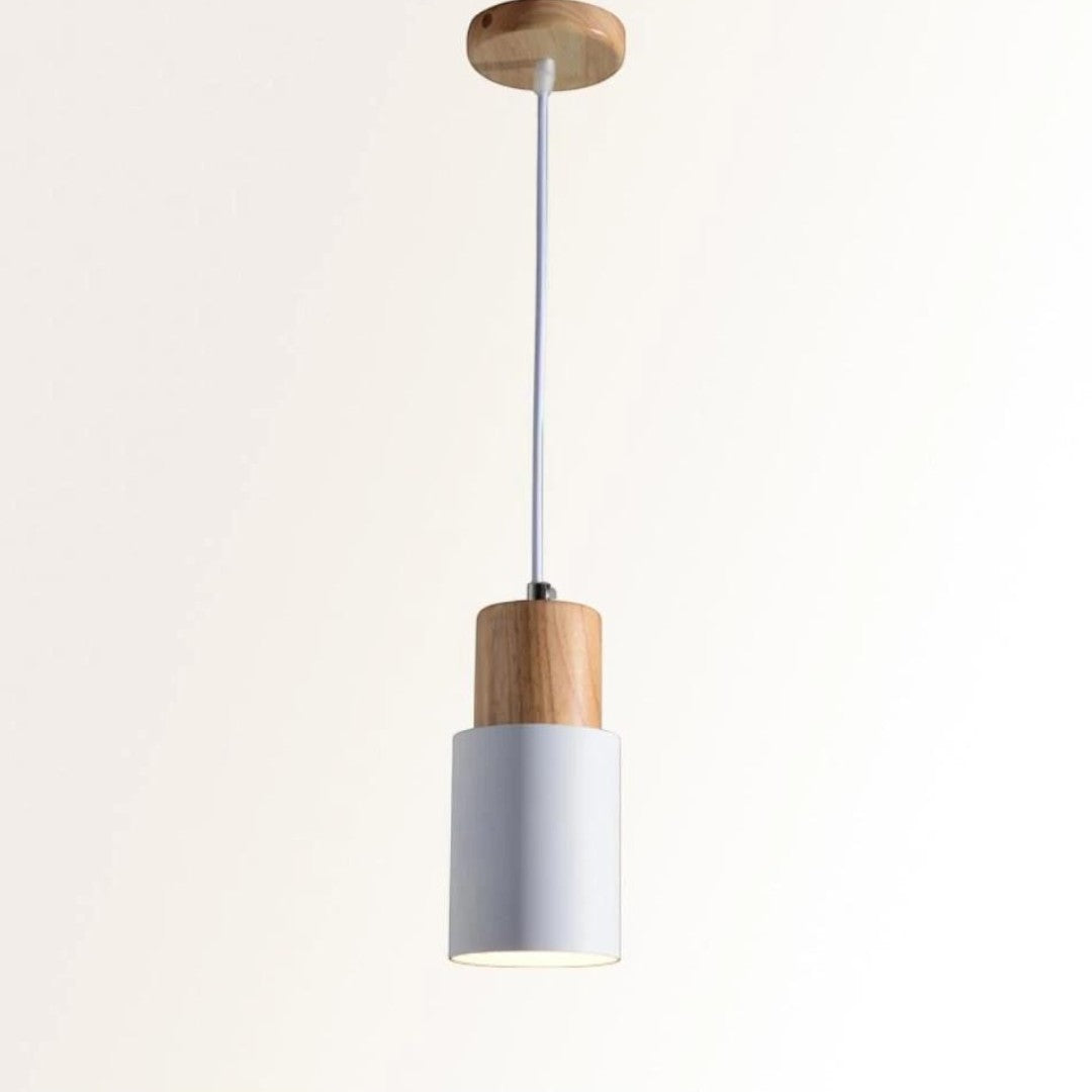 Lampa Wisząca Nordic Home | Drewniana Podstawa