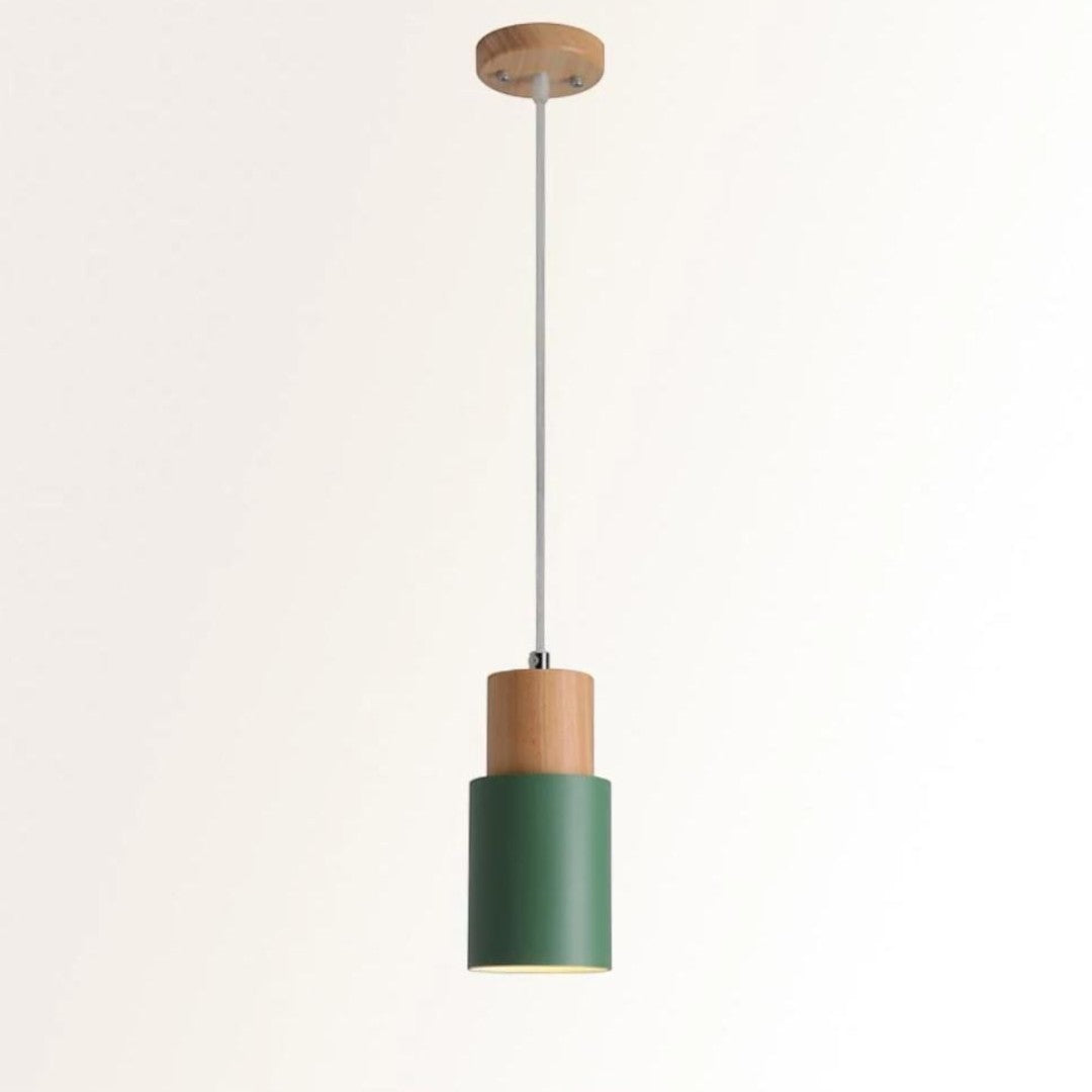Lampa Wisząca Nordic Home | Drewniana Podstawa