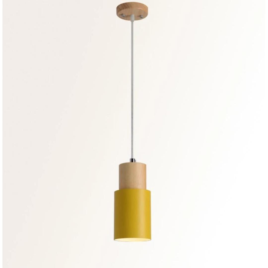 Lampa Wisząca Nordic Home | Drewniana Podstawa