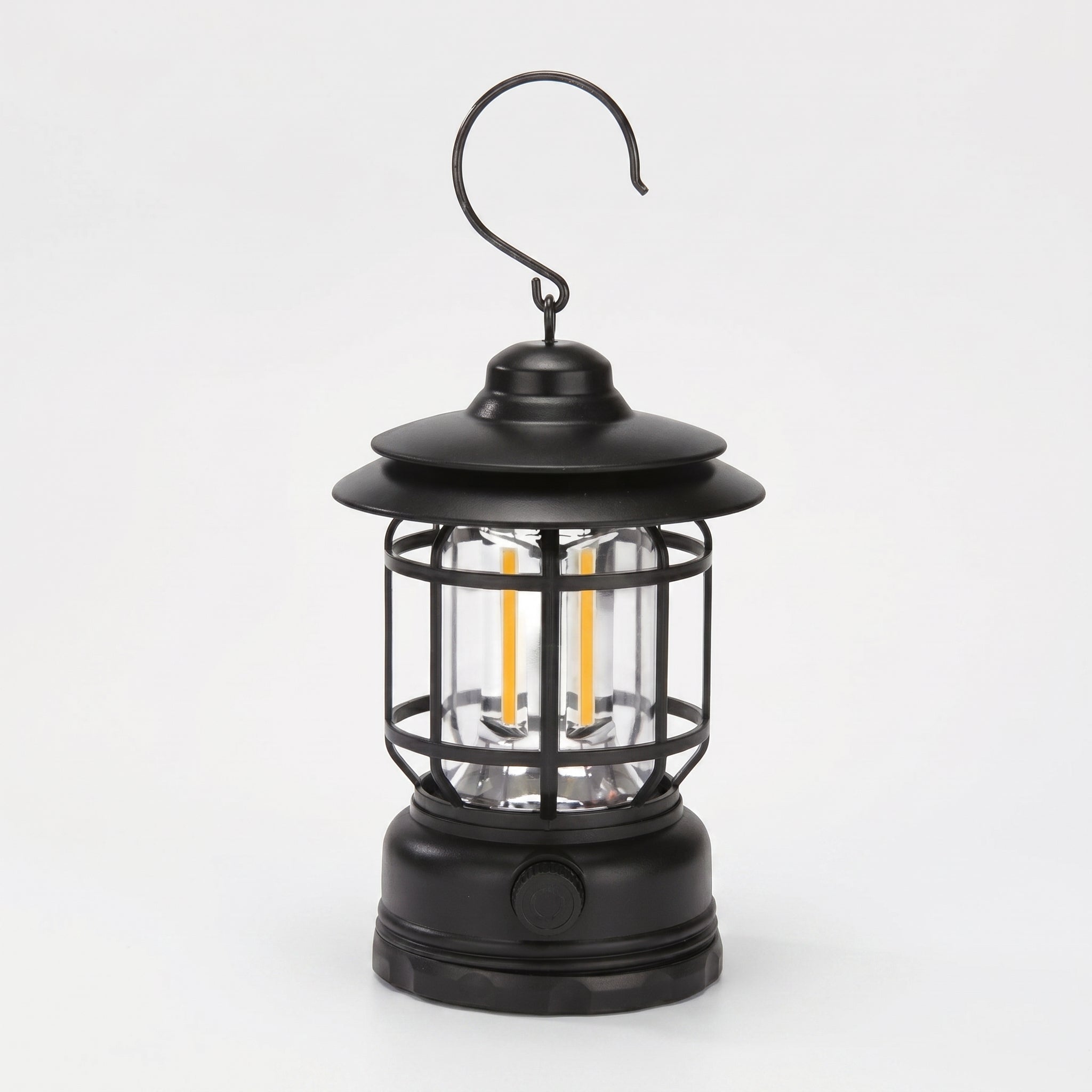 Ładowalna Lampa Kempingowa LED w Stylu Vintage, 300 Lumenów