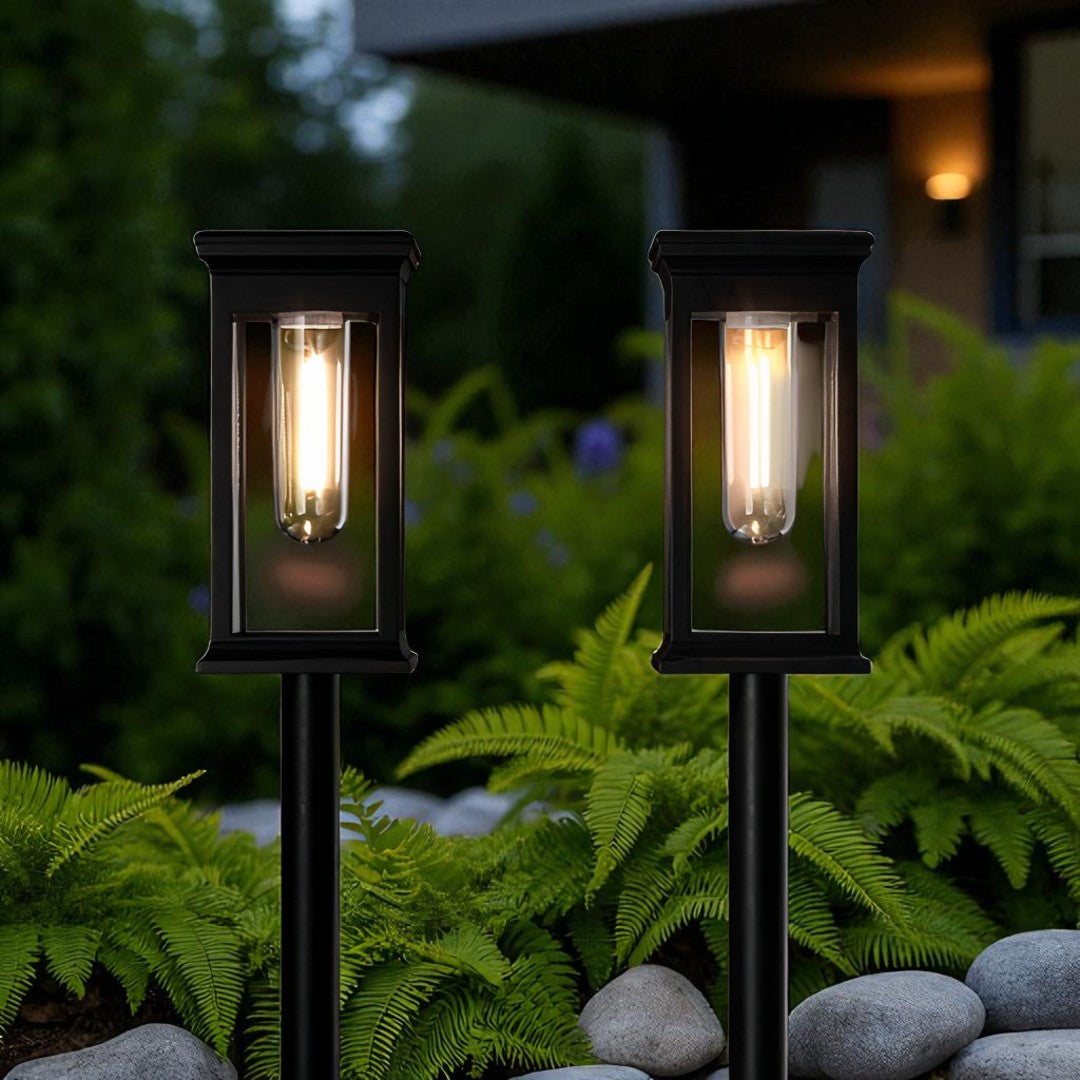 Czarna Lampa Ogrodowa | Na Zewnątrz