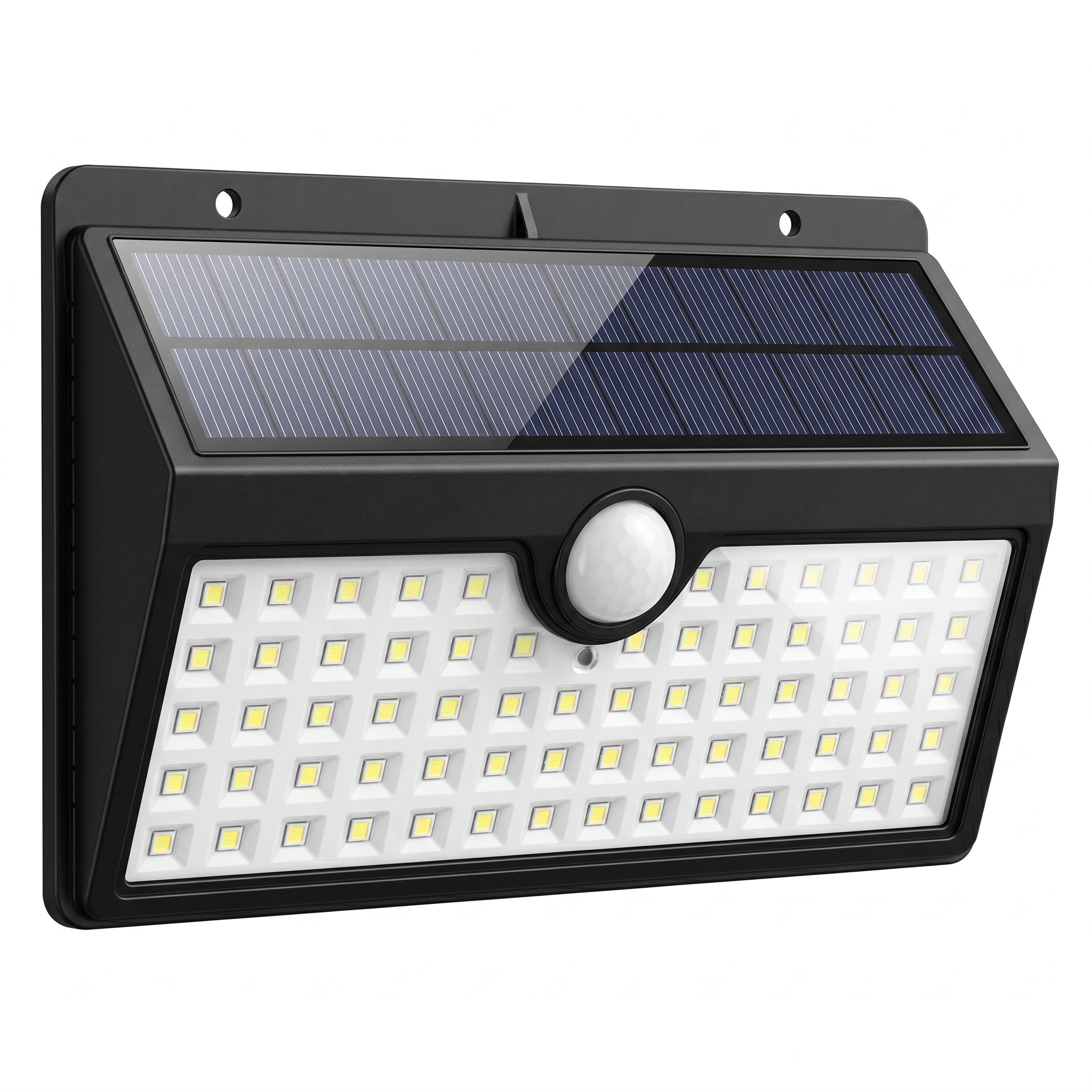 Solarny Kinkiet Zewnętrzny LED z Czujnikiem Ruchu, Szeroki Kąt Świecenia